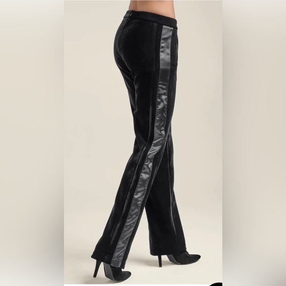 VENUS Black Velvet Satin Wide-Leg Pants size 18 NWOT - Picture 3 of 14
